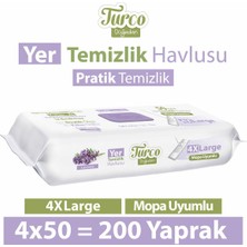 Baby Turco Turco Doğadan Yer Temizlik Havlusu Lavanta 4X50(200 Yaprak)