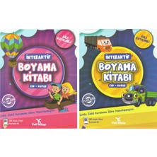 Yeti Kitap 4 Yaş ve Üzeri Aile Katılımlı Interaktif Boyama Kitabı Seti (2 Kitap)