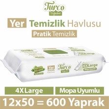 Baby Turco Turco Doğadan Yer Temizlik Havlusu Yeşil Sabun 12X50(600 Yaprak)