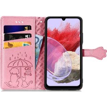 YH Mall Samsung Galaxy M34 5g Flip Kapak Darbeye Karikatür Hayvanlar Için Kılıf (Yurt Dışından)