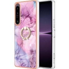 Mays Shop Sony Xperia 1 Iv Mermer Darbeye Dayanıklı Tpu Silikon 360 &deg; Dönebilir (Yurt Dışından)