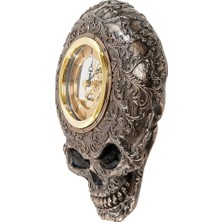 It-Sold Steampunk Endüstriyel Tasarım Dekoratif Kurukafa Çarklı Duvar Saati