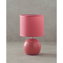 English Home Pansy Porselen Abajur Pembe