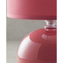 English Home Pansy Porselen Abajur Pembe