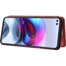 Mays Shop Motorola Moto Kenar S Için Kılıf Kart Tutucu Kickstand ile Tam Koruma (Yurt Dışından)