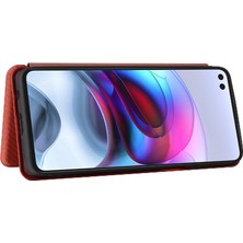 Mays Shop Motorola Moto Kenar S Için Kılıf Kart Tutucu Kickstand ile Tam Koruma (Yurt Dışından)