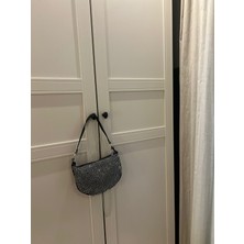 Zeyzey Butik Taş  ve Uzun Zincir Askılı Oval Kadın Çanta