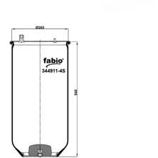 Fabio Lastik Körük 344911-4S Servis Tipi Körük - 5010557356 - 4911NP04 Renault Magnum  400-440-480 00> - Premıum 370-420 00> - 410-450  05>