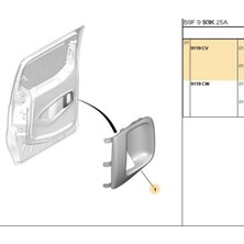 Psa Iç Açma Kol Çerçeve Sürgülü Sol Tepee (9119.CV)