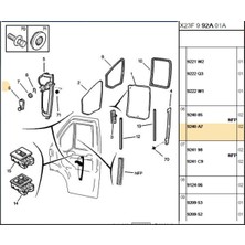 Psa Cam Açma Kolu (9240A7)