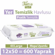 Turco Doğadan Yer Temizlik Havlusu Lavanta 12X50(600 Yaprak)