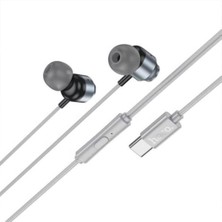 Coofbe Hc Type-C Girişli Hd Mikrofonlu Stereo Kablolu Type-C Kulaklık Iphone 15 15 Pro Max Kulaklık