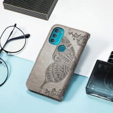 Mays Boutique Moto G71 Kelebek Çok Renkli Iş Kanat Cüzdan Için Kılıf (Yurt Dışından)