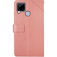 Mays Boutique Realme C15/C12 Telefon Kılıfı Için Kılıf Kapak Çevirin Kitap Katlanır Deri Cüzdan (Yurt Dışından)