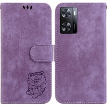 Mays Boutique Oneplus Nord N300 Için Kılıf Cüzdan Kılıf Flip Folio Kart Cep Kabartmalı (Yurt Dışından)