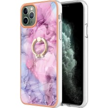 Mays Boutique IPhone 12 Için Kılıf Pro Max Tampon Mermer Darbeye Tpu Silikon 360 &deg; Halka (Yurt Dışından)