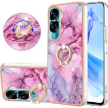 Mays Boutique Onur Için Kılıf 90 Lite 5g Tampon 360 &deg; Dönebilir Halka Mermer Darbeye Tpu (Yurt Dışından)