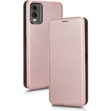 Mays Boutique Nokia C32 Deri Folio Flip Case Kart Ekleme Manyetik Fiber Için Kılıf (Yurt Dışından)