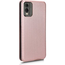 Mays Boutique Nokia C32 Deri Folio Flip Case Kart Ekleme Manyetik Fiber Için Kılıf (Yurt Dışından)