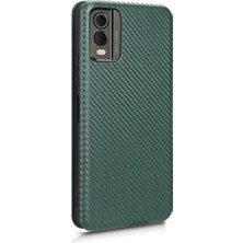 Mays Boutique Nokia C32 Deri Folio Flip Case Kart Ekleme Manyetik Fiber Için Kılıf (Yurt Dışından)