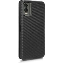 Mays Boutique Nokia C32 Deri Folio Flip Case Kart Ekleme Manyetik Fiber Için Kılıf (Yurt Dışından)