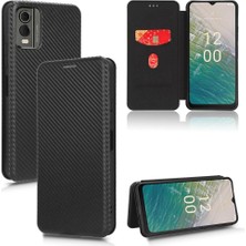 Mays Boutique Nokia C32 Deri Folio Flip Case Kart Ekleme Manyetik Fiber Için Kılıf (Yurt Dışından)