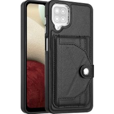 Mays Boutique Samsung Galaxy A12 5g Kart Tutucu Premium Pu Deri Kickstand (Yurt Dışından)