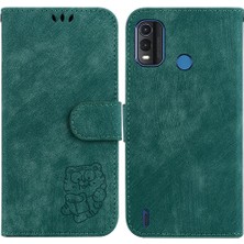 Mays Boutique Nokia Nokia Artı Flip Folio Kabartmalı Sevimli Kaplan Tutucu Kapak Kartı (Yurt Dışından)