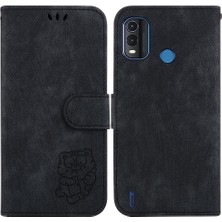 Mays Boutique Nokia Nokia Artı Flip Folio Kabartmalı Sevimli Kaplan Tutucu Kapak Kartı (Yurt Dışından)