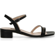 Nine West Yenay 4fx Siyah Kadın Topuklu Sandalet