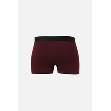 Mısırlı Erkek Modal Regular Fit Tekli Bordo Boxer  M Bxr Rf B