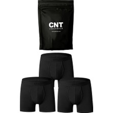 Cnt Erkek 3'lü Boxer 1. Sınıf Kumaş Premium Paket Özel Dizayn. Düz Likralı Boxer Şort Çeyizlik Hediyelik