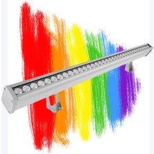 Msv Teknoloji 67 cm 24 Watt Rgb Wallwasher Duvar Boyama Rf Uzaktan Kumanda IP65