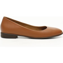 GÖNDERİ Kadın Taba Antik  Hakiki Deri Babet