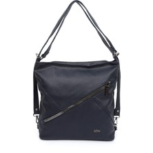 GÖNDERİ Kadın Lacivert  Uzun Askılı Omuz ve Sırt Çantası