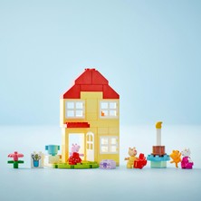 LEGO DUPLO® Peppa Pig Doğum Günü Evi 10433 - 2 Yaş ve Üzeri Çocuklar için Peppa Pig Minifigürü İçeren Eğitici Oyuncak Yapım Seti (59 Parça)