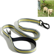 Sunsky Köpek Açık Hava Kazma Traksiyon Halatı Naylon Yansıtıcı Astik Streç Köpek Yürüyüş Halat Elastic Stretch Sarı (Yurt Dışından)