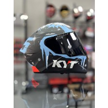 KYT Tt-Course Kask Masıa Wınter Test Şeffaf Vizörlü