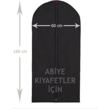 Kolay-Alışveriş Abiye Elbise Kılıfı Gamboç 60X160 Siyah Tela Nonvoven(Siyah)