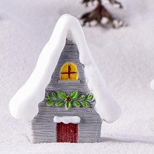 Baltato Reçine Heykeli Evi Figürler  Oyuncaklar Noel Minyatür Süs Gri 2.3 x 2.6 x 4.2  cm  (Yurt Dışından)