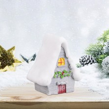 Baltato Reçine Heykeli Evi Figürler  Oyuncaklar Noel Minyatür Süs Gri 2.3 x 2.6 x 4.2  cm  (Yurt Dışından)