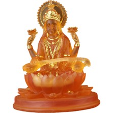 Baltato Lotus Figürleri Üzerinde Oturan Hindu Üstü Turuncu Için Hint Heykeli (Yurt Dışından)