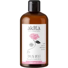 Akita % 100 Doğal Duş Jeli Gül 250mL