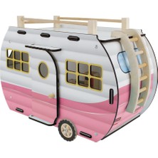 Toysilla Ahşap Oyuncak Karavan Pembe - T3104