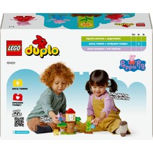 LEGO® DUPLO® Peppa Pig Bahçe ve Ağaç Ev 10431 - 2 Yaş ve Üzeri Çocuklar için Peppa Pig Minifigürü İçeren Eğitici Oyuncak Yapım Seti (20 Parça)