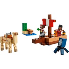 LEGO Minecraft® Korsan Gemisi Yolculuğu 21259 # 8 Yaş ve Üzeri Macera Oyunları Seven Çocuklar İçin Korsan, Mürekkep Balığı ve Deve içeren Yaratıcı Oyuncak Yapım Seti (166 Parça)