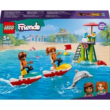 LEGO Friends Plaj Su Motoru 42623 - 5 Yaş ve Üzeri Çocuklar için Yunus Figürü İçeren Eğitici ve Yaratıcı Oyuncak Yapım Seti (84 Parça)