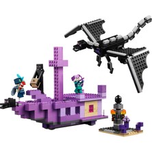 LEGO Minecraft® Ender Ejderhası ve End Gemisi 21264 - 8 Yaş ve Üzeri Macera Oyunları Seven Çocuklar İçin Minecraft Video Oyununa Dayalı Yaratıcı Oyuncak Yapım Seti (657 Parça)