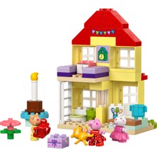 LEGO DUPLO® Peppa Pig Doğum Günü Evi 10433 - 2 Yaş ve Üzeri Çocuklar için Peppa Pig Minifigürü İçeren Eğitici Oyuncak Yapım Seti (59 Parça)