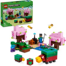 LEGO Minecraft® Kiraz Çiçeği Bahçesi 21260 - 8 Yaş ve Üzeri Macera Oyunları Seven Çocuklar İçin Sniffer, Zombi ve Arı İçeren Yaratıcı Oyuncak Yapım Seti (304 Parça)